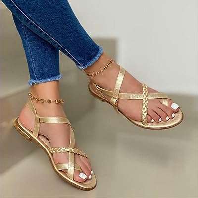 Sandales d'été plates à la mode pour femmes bout ouvert boucle. Plongez dans l'univers économique de DIAYTAR COTE D'IVOIRE, votre boutique en ligne incontournable pour les bonnes affaires. Parcourez notre sélection abondante de produits discount allant de la maison à l'électroménager, en passant par l'informatique et la mode. Économisez dès maintenant sur tous vos achats chez DIAYTAR COTE D'IVOIRE !