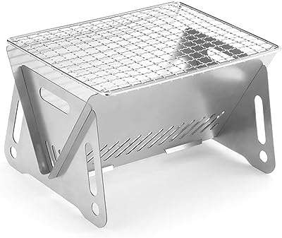 Mini gril de camping extérieur portable en acier inoxydable foyer chifuku pliant pour 1. Chez DIAYTAR COTE D'IVOIRE, nous vous proposons des offres folles sur une gamme complète de produits. Des articles indispensables pour votre maison, aux dernières tendances en matière de mode et de gadgets sensationnels, notre boutique en ligne saura satisfaire tous vos besoins à des prix compétitifs. Faites des affaires exceptionnelles dès maintenant !