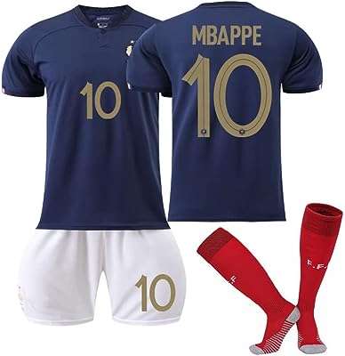 Ensemble de chaussettes en jersey de football pour enfants (22 bleu) multicolore