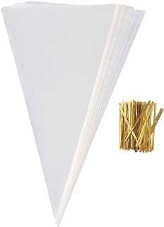 Sacs en cône 50 pièces sacs en cellophane transparents pour biscuits bonbons bonbons et pâtisseries. Besoin de produits à petit prix ? DIAYTAR COTE D'IVOIRE  vous propose une large sélection d'articles discount, allant de la maison à l'électroménager en passant par l'informatique, la mode et les gadgets. Faites des économies en faisant vos achats chez nous !