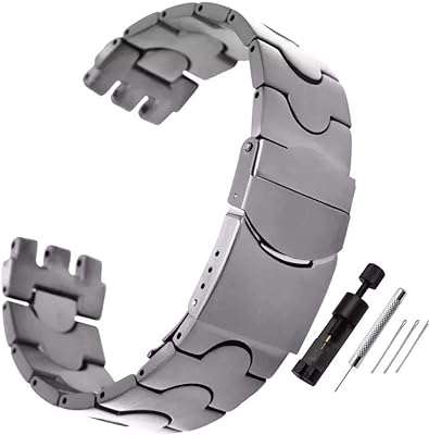 Bracelet de montre de rechange en acier inoxydable à double verrouillage swatch bracelet pour bracelets. DIAYTAR COTE D'IVOIRE  - votre guichet unique pour des produits discount dans tous les domaines. Redécorez votre maison, améliorez votre cuisine, restez à la pointe de la mode et profitez des derniers gadgets, le tout à des prix exceptionnels. Dites adieu aux achats coûteux et bienvenue aux bonnes affaires !