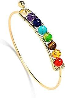 Bracelet jonc avec sept pierres de guérison et perles de yoga  . DIAYTAR COTE D'IVOIRE, votre partenaire de confiance pour des achats en ligne économiques et variés. Explorez notre sélection exceptionnelle d'articles discount pour la maison, l'électroménager, l'informatique, la mode et les gadgets, afin de trouver les meilleures affaires. Optimisez votre expérience d'achat grâce à DIAYTAR COTE D'IVOIRE  et réalisez des économies substantielles dès maintenant.