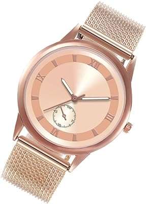 Montre à bracelet réglable en or rose pour femme. DIAYTAR COTE D'IVOIRE, votre destination shopping en ligne pour tous vos besoins discount. Trouvez tout ce dont vous avez besoin dans une seule boutique, des articles pour la maison aux gadgets incontournables, et réalisez des économies tout en satisfaisant vos envies.