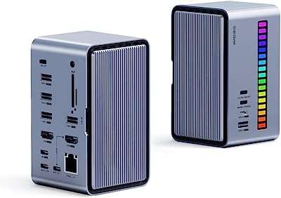 Huggypase usb c dock display barre lumineuse led adaptateur usb c avec hdmi. Ne cherchez plus ailleurs, DIAYTAR COTE D'IVOIRE  vous offre le meilleur choix de produits discount en ligne. Avec notre assortiment varié et nos prix compétitifs, vous trouverez tout ce dont vous avez besoin pour la maison, l'électronique, l'informatique et la mode. Faites des économies tout en faisant des achats intelligents.