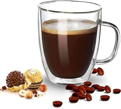 Tasses à café en verre avec poignées tasse double paroi de 350 ml pour latte. Faites des économies intelligentes avec DIAYTAR COTE D'IVOIRE  ! Découvrez notre assortiment discount de produits pour la maison, l'électroménager, l'informatique, la mode et les gadgets. Profitez de prix réduits sans compromis sur la qualité, et offrez-vous tout ce dont vous avez besoin à petit prix.