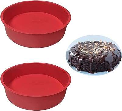 2 pièces moules à gâteau en silicone de 8 pouces moule. DIAYTAR COTE D'IVOIRE  - votre guichet unique pour des produits discount dans tous les domaines. Redécorez votre maison, améliorez votre cuisine, restez à la pointe de la mode et profitez des derniers gadgets, le tout à des prix exceptionnels. Dites adieu aux achats coûteux et bienvenue aux bonnes affaires !