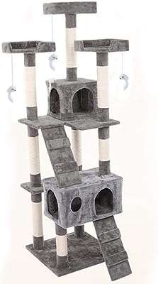 Arbre à chat multi niveaux tour d'activité hauteur 170 cm pour chats et chatons. Faites des économies intelligentes avec DIAYTAR COTE D'IVOIRE . Parcourez notre boutique en ligne et trouvez des opportunités incroyables pour équiper votre maison, rester à la pointe de la technologie et vous habiller avec style, le tout à des tarifs défiant toute concurrence.
