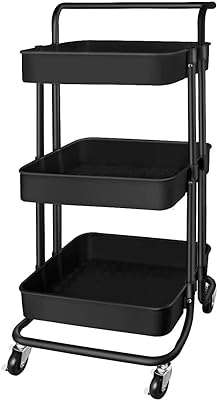 Chariot de rangement roulant à 3 niveaux avec poignée roulettes organisateur. Discover an endless array of discounted products at DIAYTAR COTE D'IVOIRE, your go-to destination for all things affordable. Whether it's appliances, electronics, fashionable clothing, or tech-savvy gadgets, our online store offers unbeatable deals that guarantee incredible savings without compromising on quality.