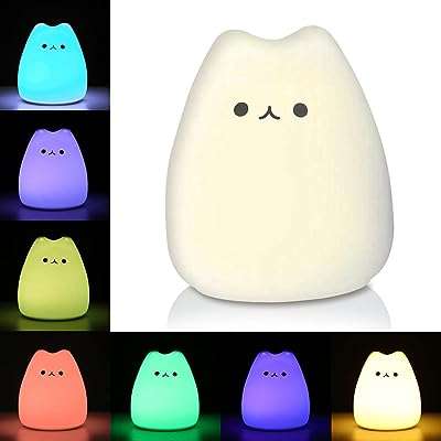 Veilleuse chat en silicone fonctionne à piles lumière blanche chaude 7 couleurs respiratoire. Explorez DIAYTAR COTE D'IVOIRE  et découvrez une multitude de produits incroyables à des prix réduits. De l'électroménager aux gadgets en passant par la mode, notre boutique en ligne généraliste offre une vaste sélection pour tous vos besoins à petit prix. Faites des économies tout en vous faisant plaisir en passant commande dès maintenant!