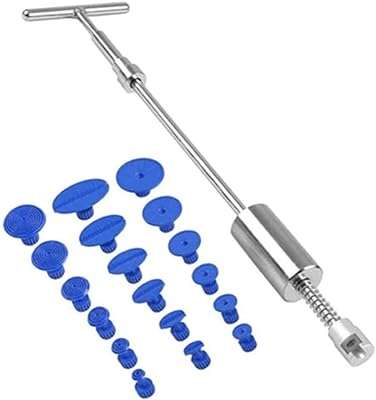 Ensemble d'outils de débosselage sans peinture 19 pièces outils d'extraction de bosses marteau coulissant en t. Découvrez DIAYTAR COTE D'IVOIRE, la boutique en ligne incontournable pour les chasseurs de rabais. Trouvez tout ce dont vous avez besoin, des articles pour la maison à l'électroménager, en passant par l'informatique et la mode, à des prix discount incroyables. Économisez tout en vous offrant ce dont vous avez besoin chez DIAYTAR COTE D'IVOIRE !
