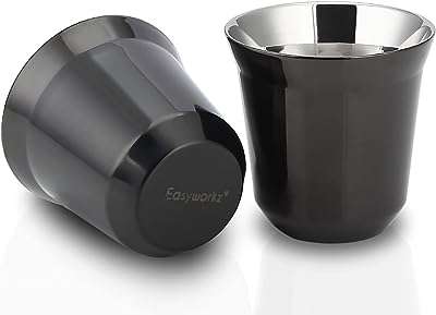 Tasse à expresso easy works en acier inoxydable de 150 ml. À la recherche de bonnes affaires ? Ne cherchez plus ! DIAYTAR COTE D'IVOIRE  est là pour vous. Avec une gamme complète de produits discount, allant de la maison à l'électroménager, de l'informatique à la mode et aux gadgets tendance, vous trouverez sûrement ce que vous cherchez tout en réalisant des économies substantielles.