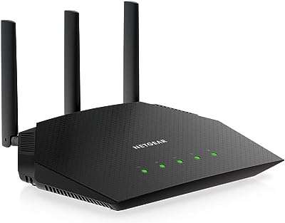Routeur wifi 6 netgear 4 flux (r6700axs) avec abonnement d'un an à la sécurité. DIAYTAR COTE D'IVOIRE  - le paradis du shopping à prix cassé ! Parcourez notre catalogue en ligne et découvrez une multitude de produits à prix discount, allant des articles de la maison aux gadgets high-tech les plus branchés. Profitez de taux de remise incroyables sur tous vos achats.