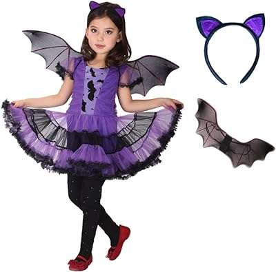 Costume de sorcière pour enfants chauve souris fantaisie d'halloween avec capuche et chapeau la fête. Chez DIAYTAR COTE D'IVOIRE, nous rendons le shopping discount accessible à tous. Découvrez notre boutique en ligne où vous trouverez une large gamme de produits pour la maison, l'électroménager, l'informatique, la mode et les gadgets. Profitez de nos prix compétitifs pour réaliser des économies tout en vous faisant plaisir !