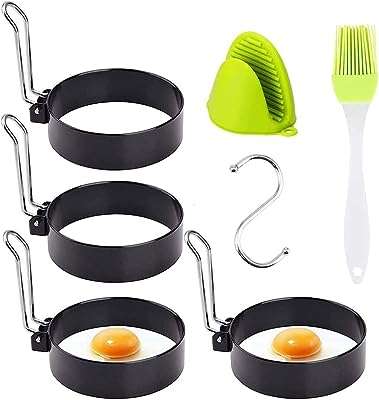 Moule à anneaux d'oeufs elecdon 4 paquets de moules ronds en métal. DIAYTAR COTE D'IVOIRE  - Votre fournisseur en ligne pour des produits de qualité à des prix discount. Explorez notre boutique en ligne pour trouver des offres incroyables sur des articles allant des accessoires de mode aux appareils électroniques, en passant par les produits de jardinage et les jouets pour enfants.