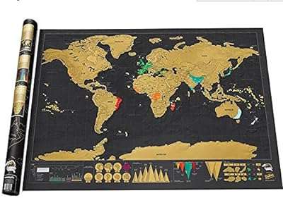 Affiche amateur de carte du monde à gratter lucky détaillée avec capitales états et villes. DIAYTAR COTE D'IVOIRE  - Votre source en ligne pour des produits discount de qualité. Explorez notre boutique en ligne et découvrez une large variété de produits, du petit électroménager aux gadgets les plus en vogue. Profitez de nos prix cassés et trouvez les meilleurs deals pour vos besoins quotidiens.