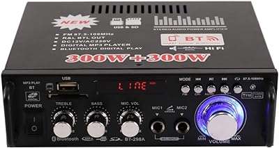 Amplificateur stéréo portatif d'affichage à cristaux liquides de bluetooth de hi fi de 12v 220v pour la maison. DIAYTAR COTE D'IVOIRE  est votre guichet unique pour des produits discount de premier ordre. Parcourez notre catalogue en ligne et découvrez notre sélection soigneusement choisie d'articles pour la maison, l'électroménager, l'informatique et la mode, tous disponibles à des prix abordables. Vous ne trouverez pas de meilleurs deals ailleurs !