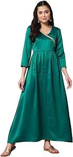 Robe longue avec détails brodés à col cache cœur. Faites des économies sur tous vos achats avec DIAYTAR COTE D'IVOIRE . Notre boutique en ligne vous propose des articles de qualité à prix cassés, que ce soit pour votre maison, l'électroménager, l'informatique ou encore la mode. Ne cherchez plus ailleurs, les meilleures offres discount sont chez nous !