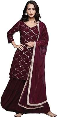 Ensemble kurta palazzo georgette lourd avec dupatta | costume kurti kameez salwar pour femme. Dites adieu aux prix exorbitants avec DIAYTAR COTE D'IVOIRE, votre destination en ligne pour des produits discount de qualité. Du dernier cri en matière d'électroménager aux tendances de la mode à prix réduits, notre boutique en ligne propose une large gamme d'articles à des prix imbattables. Ne manquez pas nos offres spéciales qui vous permettront de réaliser d'énormes économies.