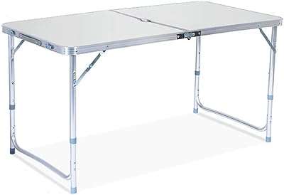 Table de camping pliante avec pieds réglables en hauteur table en aluminium. DIAYTAR COTE D'IVOIRE  - votre destination pour des produits de qualité à prix réduits. Parcourez notre boutique en ligne pour trouver des offres exceptionnelles sur des articles de maison, d'électroménager, de mode et de gadgets, et économisez tout en enchérissant votre style de vie.