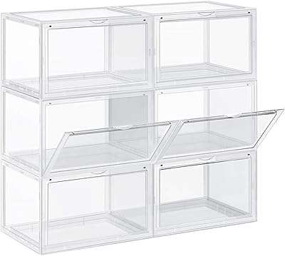Étagère à chaussures en plastique u home de 6 boîtes empilables avec porte transparente pour rangement. Préparez-vous à économiser gros avec DIAYTAR COTE D'IVOIRE  ! Notre boutique en ligne généraliste propose une large sélection de produits discount, des indispensables de la maison aux appareils électroménagers dernier cri, en passant par l'informatique et les articles de mode tendance. Ne manquez pas nos offres exceptionnelles !