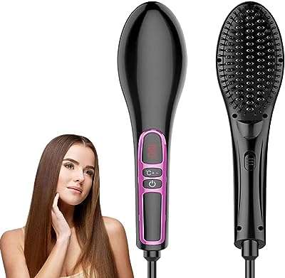 Brosse à lisser électrique brosse en céramique ions négatifs avec température réglable pour tous. DIAYTAR COTE D'IVOIRE  - La solution idéale pour les chasseurs de bonnes affaires en ligne. Trouvez des produits discount de haute qualité dans toutes les catégories, y compris la mode, l'électronique, l'ameublement et bien plus encore. Économisez sans compromis sur la qualité !