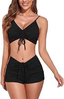 Maillot de bain deux pièces pour femmes bikini cravate sur le devant. Visitez DIAYTAR COTE D'IVOIRE  et profitez de notre sélection exceptionnelle de produits discount. Que vous recherchiez des articles pour la maison, de l'électroménager, de l'informatique ou de la mode, notre boutique en ligne vous offre des produits de qualité à prix réduit, sans compromis sur la satisfaction du client.