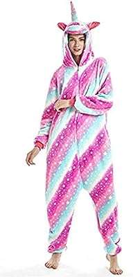 Pyjama licorne adulte unisexe pyjama siamois animal de dessin animé vêtements de nuit en flanelle. DIAYTAR COTE D'IVOIRE, votre source incontournable de produits discount à portée de clic. Parcourez notre collection complète de produits abordables pour équiper votre maison, améliorer votre électroménager, fournir votre informatique, compléter votre garde-robe et découvrir les derniers gadgets. Optez pour une expérience de shopping en ligne pratique et économique avec DIAYTAR COTE D'IVOIRE .