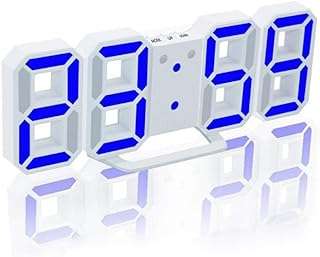 Horloge numérique 3d led walmic luminosité réglable mode nuit horloge de table
