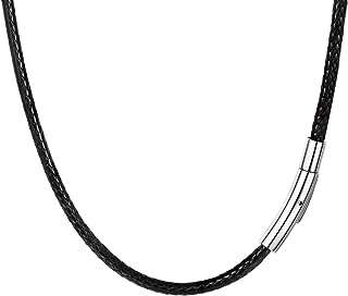 Chaîne de collier noir prosteel pour hommes avec cordon tressé de 3. Faites des économies sans sacrifier la qualité sur DIAYTAR COTE D'IVOIRE, votre boutique en ligne discount ultime. Découvrez notre sélection soigneusement choisie de produits dans divers domaines, allant de l'informatique à la mode, et bénéficiez de prix imbattables. Faites-vous plaisir tout en respectant votre budget chez nous.