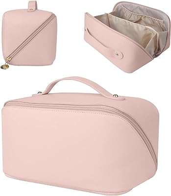 Trousse cosmétique de voyage grande capacité rose. DIAYTAR COTE D'IVOIRE  - votre partenaire pour un shopping discount en ligne réussi. Parcourez notre assortiment complet de produits discount, incluant tout ce dont vous avez besoin pour la maison, l'électroménager, l'informatique, la mode et les gadgets. Profitez de nos prix avantageux et faites des économies sur vos achats en ligne, sans compromis sur la qualité.