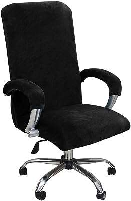 Housse de chaise de bureau en velours pour ordinateur pivotante extensible amovible. DIAYTAR COTE D'IVOIRE  - Votre source en ligne pour des produits discount de qualité. Explorez notre boutique en ligne et découvrez une large variété de produits, du petit électroménager aux gadgets les plus en vogue. Profitez de nos prix cassés et trouvez les meilleurs deals pour vos besoins quotidiens.