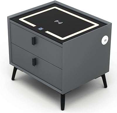 Station de recharge sans fil avec lumière led table d'appoint moderne avec 2 tiroirs et armoire. Parcourez DIAYTAR COTE D'IVOIRE, votre plateforme en ligne incontournable pour l'achat de produits discount. Que vous recherchiez des articles pour votre maison, des outils électroniques ou des accessoires de mode, nous avons tout ce qu'il vous faut à des prix incroyables, sans compromettre la qualité.