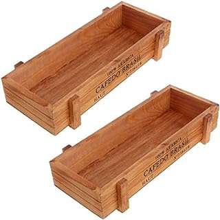 2 pièces boîte de jardinière succulente décorative rustique rectangulaire en bois. DIAYTAR COTE D'IVOIRE, la boutique en ligne qui allie qualité et prix réduits. Parcourez notre sélection de produits discount, de la maison à l'électroménager en passant par l'informatique, la mode et les gadgets, et profitez de bonnes affaires sans compromettre votre budget !