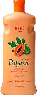 Lotion blanchissante rdl pour les mains et le corps à l'extrait de papaye. DIAYTAR COTE D'IVOIRE  - votre destination en ligne pour des achats discount sans compromis sur la qualité. Parcourez notre assortiment diversifié de produits, allant des équipements informatiques conviviaux aux articles de mode tendance en passant par les indispensables de la maison, et faites des économies sur tous vos besoins.