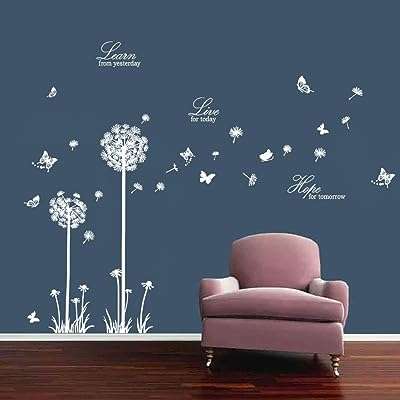 Decalmile pissenlit papillons apprenez à vivre avec espoir stickers muraux pour de ́coration. Ne cherchez plus, DIAYTAR COTE D'IVOIRE  est là pour vous offrir des produits discount de qualité supérieure. Que vous ayez besoin d'appareils électroménagers performants, de vêtements tendance ou de gadgets innovants, notre boutique en ligne propose des offres exceptionnelles dans tous les domaines, tandis que votre portefeuille reste protégé.