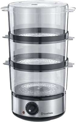 Russell hobbs cuiseur vapeur électrique 3 couches 7 l pour aliments et légumes. Faites un bond dans le monde des bonnes affaires avec DIAYTAR COTE D'IVOIRE  ! Découvrez notre boutique en ligne généraliste où vous trouverez tout ce dont vous avez besoin, de la maison à l'électroménager, de l'informatique à la mode, et même les derniers gadgets. Ne sacrifiez pas votre budget pour vous faire plaisir, optez pour nos produits discount de qualité.