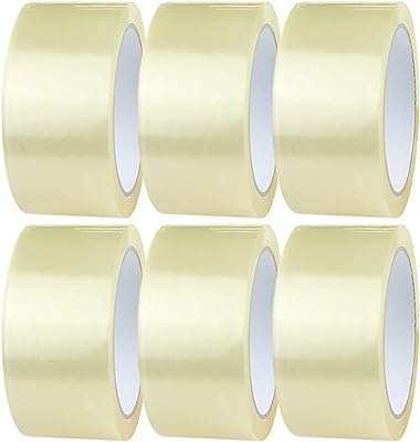 Ruban d'emballage transparent 2" x 50 mètres ruban robuste et résistant pour boîtes de colis. DIAYTAR COTE D'IVOIRE  - La meilleure adresse pour des prix imbattables sur une vaste sélection de produits. Que vous recherchiez des articles pour votre maison, votre informatique ou votre garde-robe, nous avons tout ce qu'il vous faut à prix discount. Explorez notre site dès maintenant et profitez des meilleures affaires en ligne!
