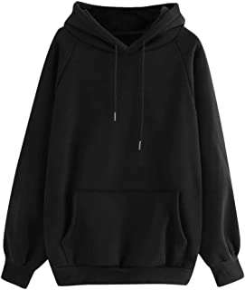 Funkalsale sweat à capuche manches longues pour femme couleur unie poche avec cordon de serrage. DIAYTAR COTE D'IVOIRE, votre partenaire de shopping discount en ligne, regroupe une large gamme de produits à prix cassés pour tous les amateurs de bonnes affaires. Faites des économies sur vos achats de la maison à l'électroménager, de l'informatique à la mode, grâce à DIAYTAR COTE D'IVOIRE !