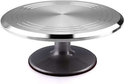 Support à gâteau rotatif de 12 pouces support en alliage d'aluminium pour fournitures. Ne payez pas plus cher ! DIAYTAR COTE D'IVOIRE  vous offre des produits discount de qualité supérieure à des prix abordables. Découvrez notre large sélection d'articles pour la maison, l'électroménager, l'informatique, la mode et les gadgets les plus recherchés. Visitez notre site dès maintenant et bénéficiez de nos offres exclusives pour économiser sur tous vos achats.