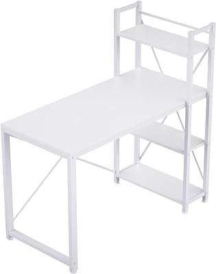Table de travail informatique mahmayi avec étagères de rangement à 4 niveaux pour la maison. DIAYTAR COTE D'IVOIRE, votre boutique en ligne préférée pour dénicher des produits à prix discount. Rendez-vous sur notre site pour trouver toutes les bonnes affaires de la maison à l'électroménager en passant par les gadgets high-tech. Ne sacrifiez pas la qualité pour économiser, optez pour DIAYTAR COTE D'IVOIRE  !