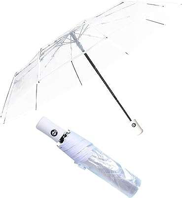Parapluie transparent pour femme parapluie de voyage à dôme transparent ouverture et fermeture. DIAYTAR COTE D'IVOIRE  - Votre destination en ligne pour des achats malins. Explorez notre catalogue diversifié de produits discount, des indispensables du quotidien aux dernières tendances. Faites des économies tout en vous garantissant la satisfaction grâce à nos offres attractives et notre engagement envers un rapport qualité-prix exceptionnel.