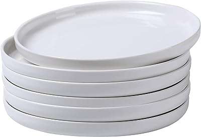 Assiettes à dessert en céramique rondes de 8" lot 6. DIAYTAR COTE D'IVOIRE  : la référence en matière d'achats discount en ligne ! Découvrez notre large sélection de produits à des prix imbattables, de la maison à l'électroménager, en passant par l'informatique et la mode. Grâce à nos offres exclusives, faites-vous plaisir sans vous ruiner et profitez d'une qualité inégalée !