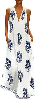 Robe longue fankle pour femme imprimé bohème col en v sans. Découvrez DIAYTAR COTE D'IVOIRE, votre partenaire en ligne pour des achats malins et économiques. Parcourez notre sélection discount de produits pour la maison, l'électroménager, l'informatique, la mode et les gadgets et trouvez les meilleures offres du marché. Profitez de la qualité à prix réduit dès aujourd'hui, grâce à notre boutique en ligne pratique et facile à utiliser.