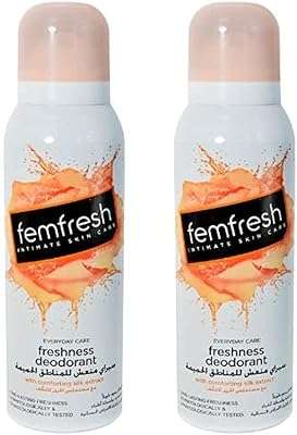 Déodorant fraîcheur intime femfresh 125 ml pack double. Découvrez DIAYTAR COTE D'IVOIRE, votre boutique en ligne où vous pouvez économiser gros sur une large gamme de produits. Trouvez tout ce dont vous avez besoin pour votre maison, de l'électroménager à l'informatique, et restez à la mode avec nos vêtements et gadgets discount. N'attendez plus et profitez dès maintenant de nos offres à prix cassés!