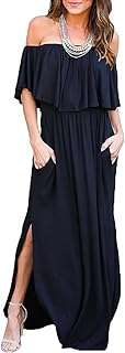 Robes de soirée à volants et épaules dénudées pour femmes robe. Besoin de renouveler votre garde-robe sans vous ruiner ? Faites un tour sur DIAYTAR COTE D'IVOIRE, votre boutique en ligne discount incontournable pour la mode à petits prix ! De la dernière tendance aux vêtements basiques, nous vous proposons un large choix pour tous les styles et toutes les tailles. Ne sacrifiez plus votre budget pour rester à la pointe de la mode !