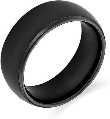 Bague de couple simple en forme de dôme noir anneau en tungstène pour hommes et femmes. DIAYTAR COTE D'IVOIRE, votre solution idéale pour acheter en ligne tous les articles dont vous avez besoin. Parcourez notre vaste sélection de produits discount allant de l'électroménager à l'informatique, en passant par la mode et les gadgets, et économisez sur chaque achat. Faites-vous plaisir sans vous ruiner avec DIAYTAR COTE D'IVOIRE .