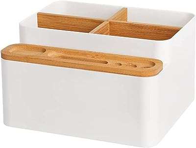 Boîte de rangement et organiseur pour le bureau en bois de bambou. Ne cherchez plus ailleurs, DIAYTAR COTE D'IVOIRE  offre une large gamme de produits discount en ligne. Faites des affaires exceptionnelles dans tous les domaines, qu'il s'agisse de l'informatique, de la maison ou de la mode. Avec notre sélection variée et notre engagement envers les prix bas, vous êtes sûr de trouver ce que vous recherchez.