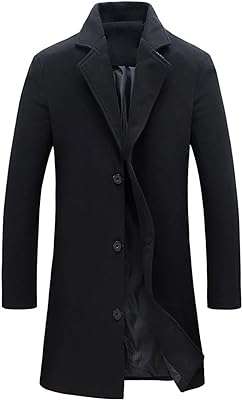 Vestes épaisses pour hommes hiver chaud couleur unie trenchs mélange. DIAYTAR COTE D'IVOIRE  - La boutique en ligne qui vous offre des prix imbattables sur une large gamme de produits discount. Ajoutez du style à votre maison avec nos articles de décoration, simplifiez votre quotidien avec des électroménagers modernes, restez connecté avec nos gadgets technologiques et adoptez les dernières tendances de la mode sans vous ruiner. Faites de bonnes affaires à chaque achat chez nous !
