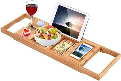 Plateau de baignoire en bambou sky touch support réglable avec serre livre extensible de luxe pour tablette. DIAYTAR COTE D'IVOIRE  : la référence en matière d'achats discount en ligne ! Découvrez notre large sélection de produits à des prix imbattables, de la maison à l'électroménager, en passant par l'informatique et la mode. Grâce à nos offres exclusives, faites-vous plaisir sans vous ruiner et profitez d'une qualité inégalée !