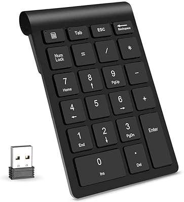 Clavier numérique portable sans fil 22 touches 24 ghz accessoire pour la comptabilité. Ne payez pas plus cher ! DIAYTAR COTE D'IVOIRE  vous offre des produits discount de qualité supérieure à des prix abordables. Découvrez notre large sélection d'articles pour la maison, l'électroménager, l'informatique, la mode et les gadgets les plus recherchés. Visitez notre site dès maintenant et bénéficiez de nos offres exclusives pour économiser sur tous vos achats.